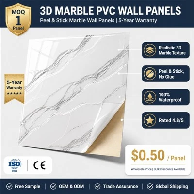 3D Marble PVC Wall Panels