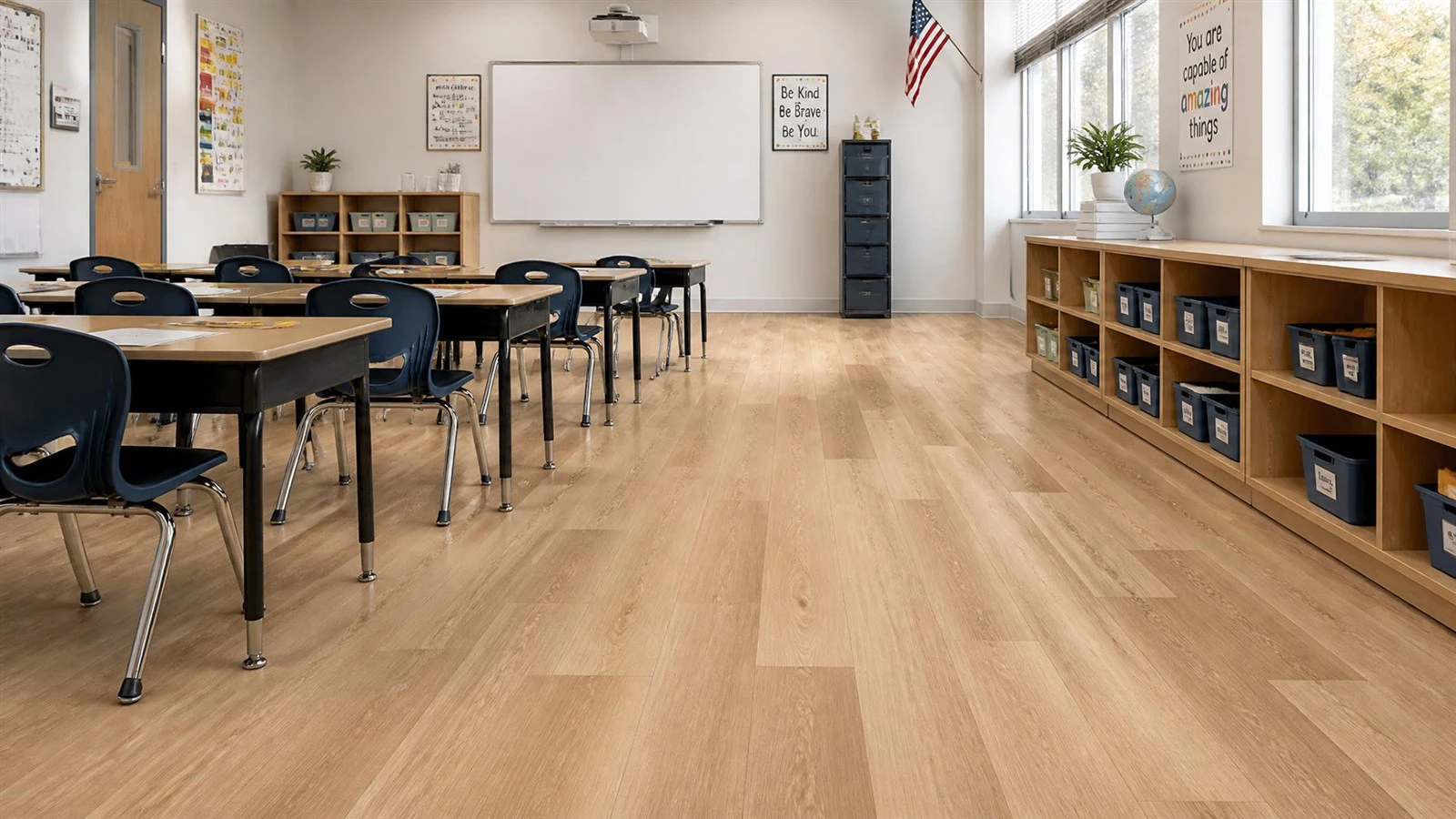 Commercial-Grade SPC Rigid Core Flooring Commercial-Grade SPC Rigid Core Flooring
