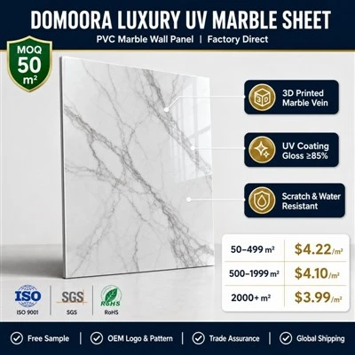 Domoora Luxury UV Marble Sheet